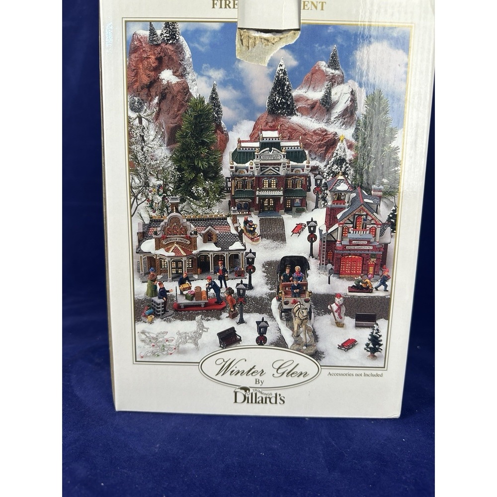 Lemax Christmas Village Ashton Engine Company No. 1 Winter Glen Fire 2001 - Picture 5 of 15